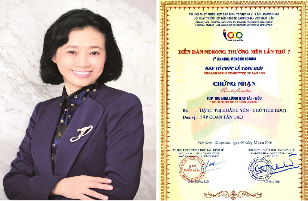 Doanh nhân Đặng Thị Hoàng Yến (A.k.a Maya Dangelas) được vinh danh "Nhà lãnh đạo tài - đức" 1 cô Yến 1