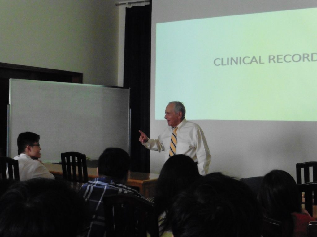 Professor Peter Singer teaching at Tan Tao University 2 GS Singer