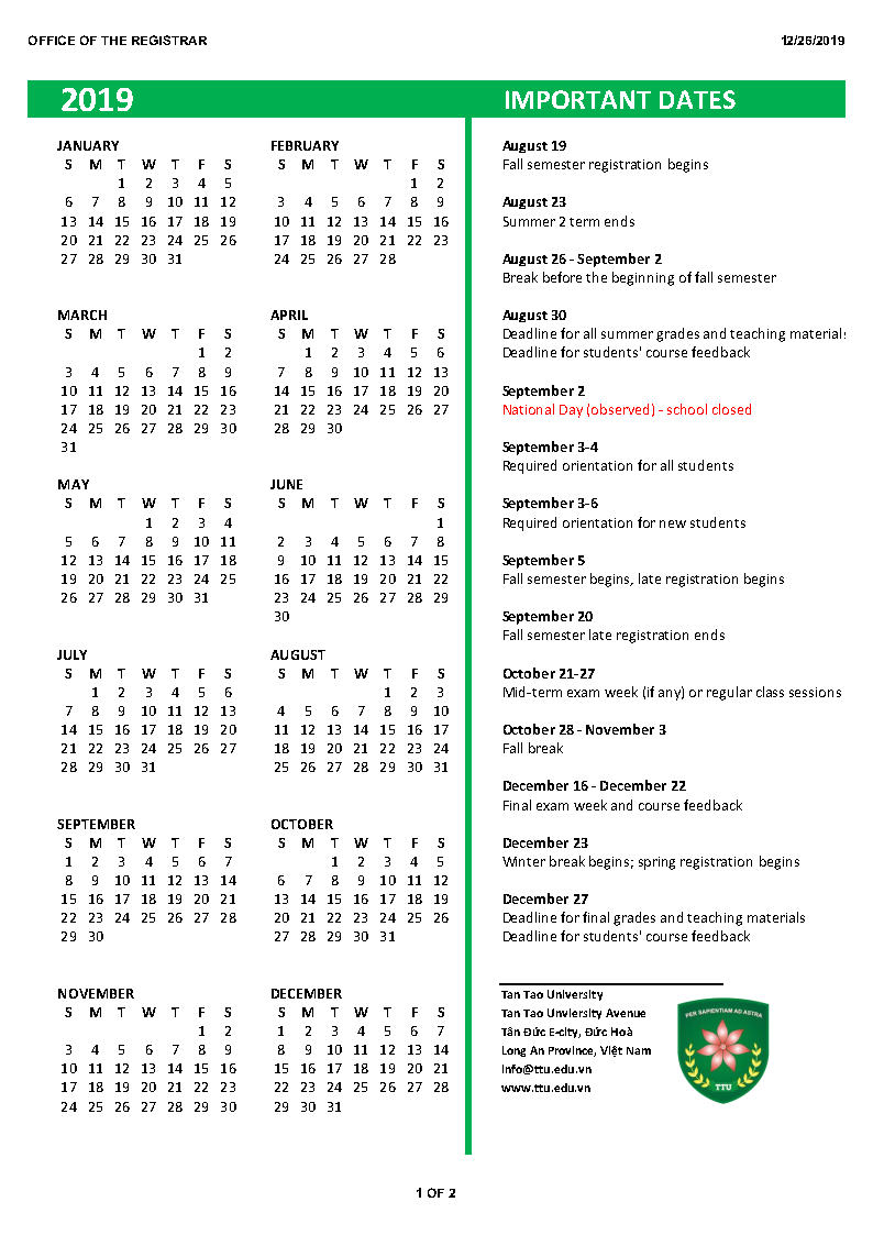 2019 2020 Academic Calendar Part 1jpg Page1