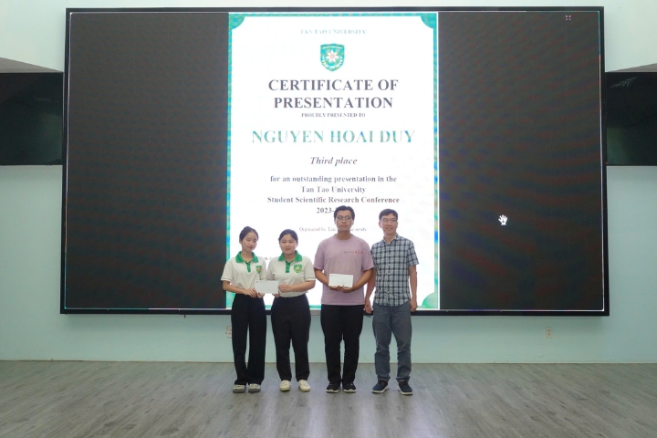 Student Scientific Research Conference for the academic year 2023-2024 7 Dai hoc Tan Tao TTU sinh vien