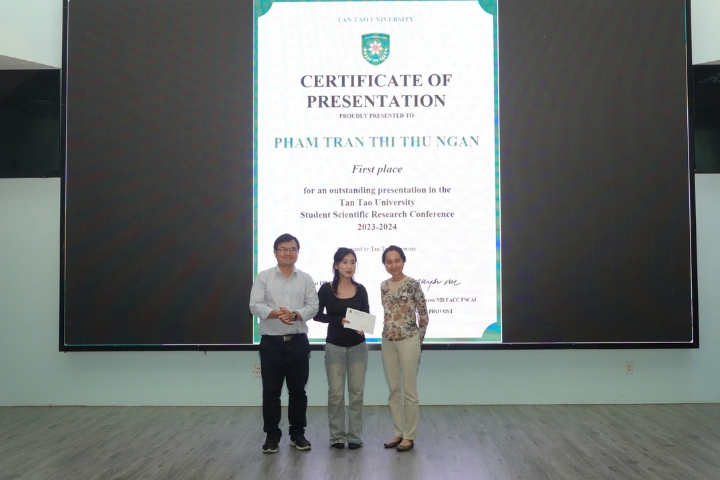 Student Scientific Research Conference for the academic year 2023-2024 5 Dai hoc Tan Tao sinh vien 1