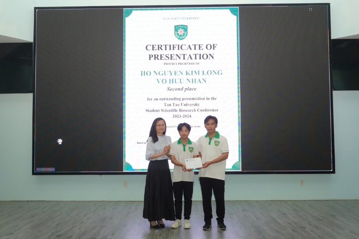 Student Scientific Research Conference for the academic year 2023-2024 6 Dai hoc Tan Tao tuyen sinh 2