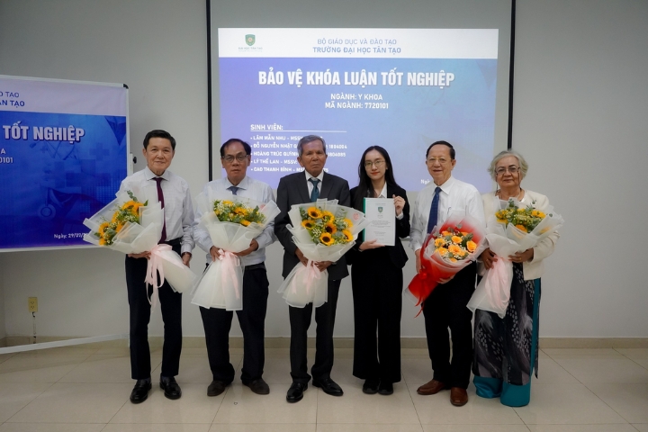 Sinh viên Khoa Y TTU bảo vệ Khóa luận tốt nghiệp năm 2024 2 Le bao ve Khoa luan tot nghiep