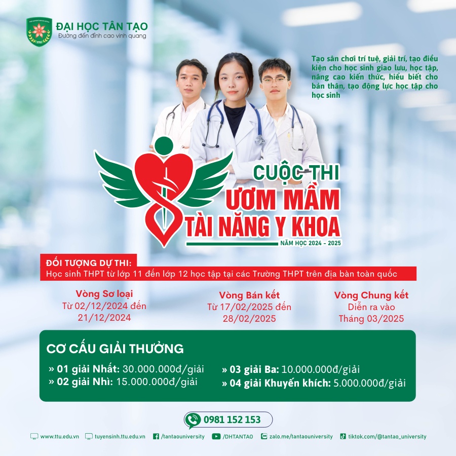 Chính thức khởi động cuộc thi "Ươm Mầm Tài Năng Y Khoa" năm học 2024 - 2025 1 Uom mam tai nang Y Khoa1