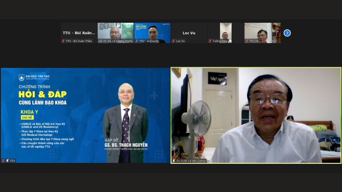 Broaden your vision, shape the future of Medicine 6 lanh dao khoa y ttu giao luu truc tuyen