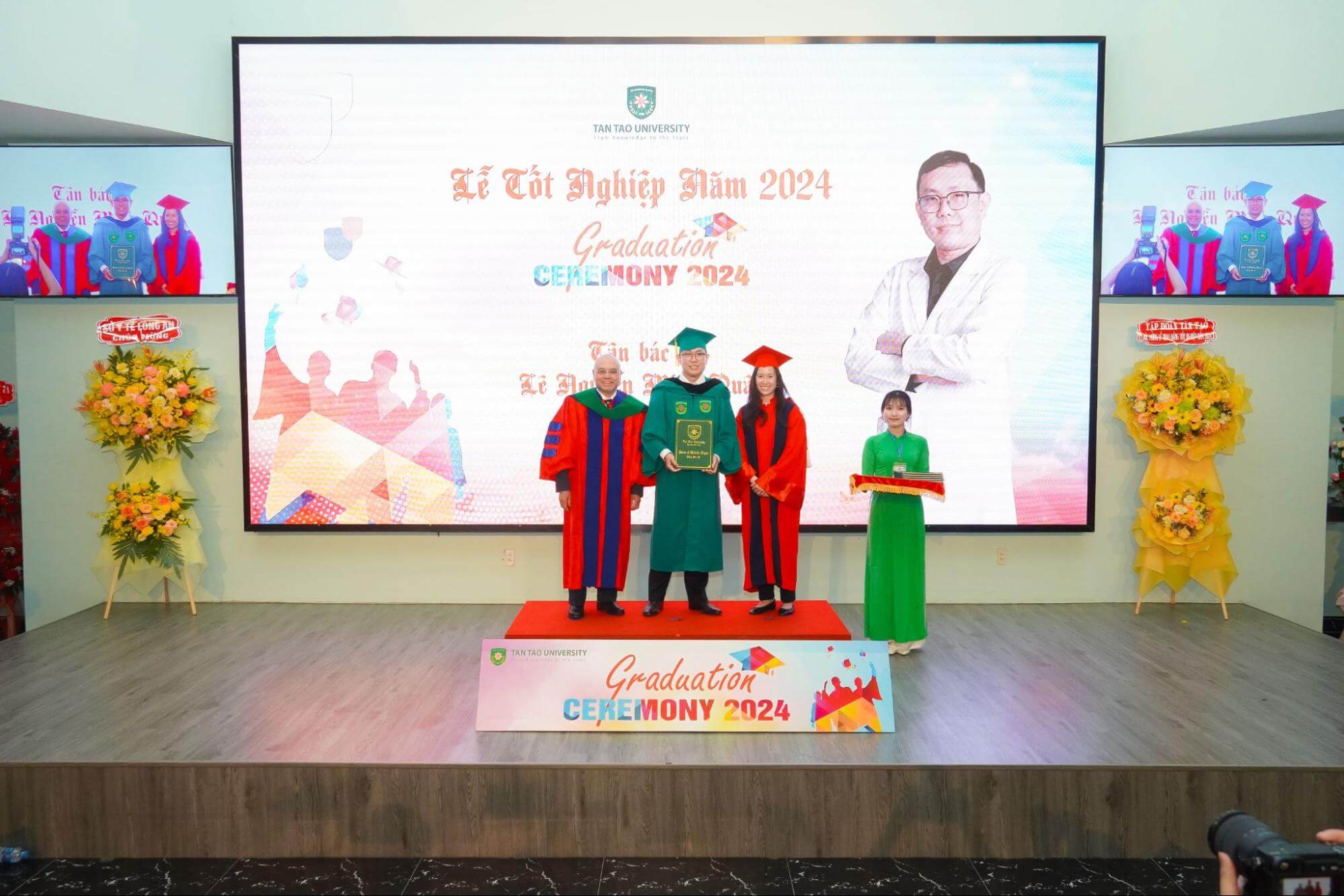 Trường Đại học Tân Tạo trao bằng tốt nghiệp cho 62 tân bác sĩ, cử nhân năm 2024 8 Le tot nghiep Truong Dai hoc Tan Tao