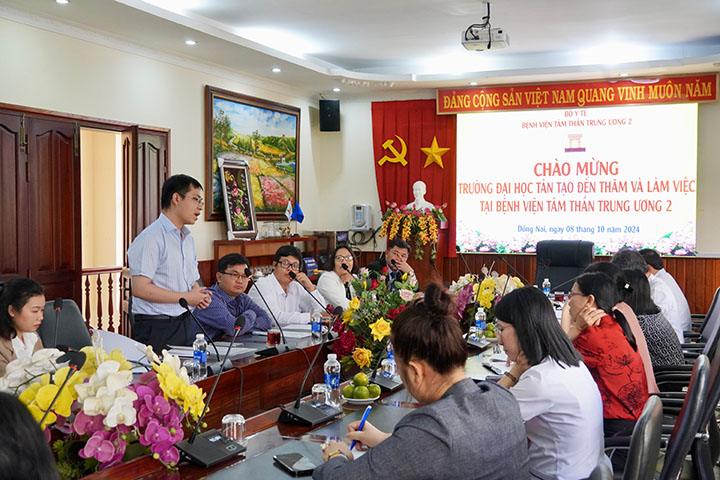 Mở rộng quan hệ hợp tác với Bệnh viện Tâm thần Trung Ương 2 3 gioi thieu chuong trinh hoc de cuong mon tam than
