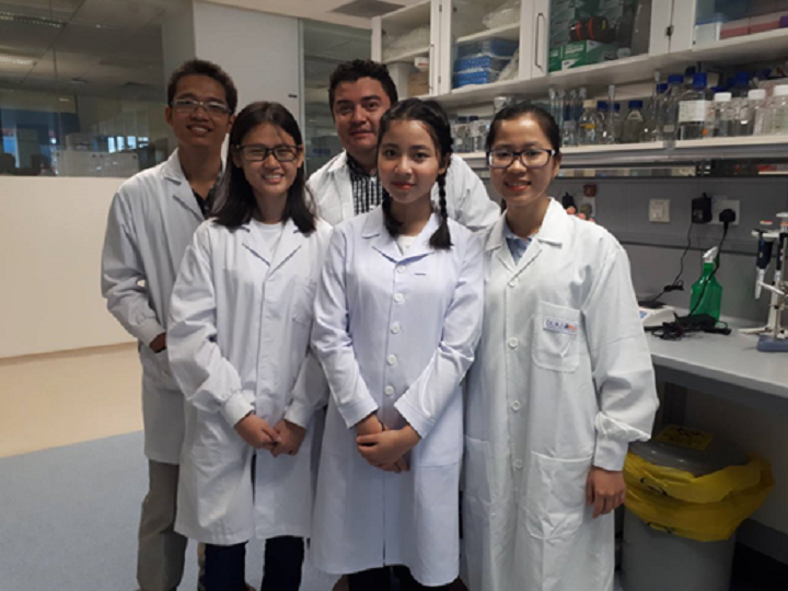 The Visit of Nguyen Hoang Quynh Anh and Phan Nam Bao Chau at the National University of Singapore (NUS) and the National Heart Research Institute of Singapore (NHRIS).