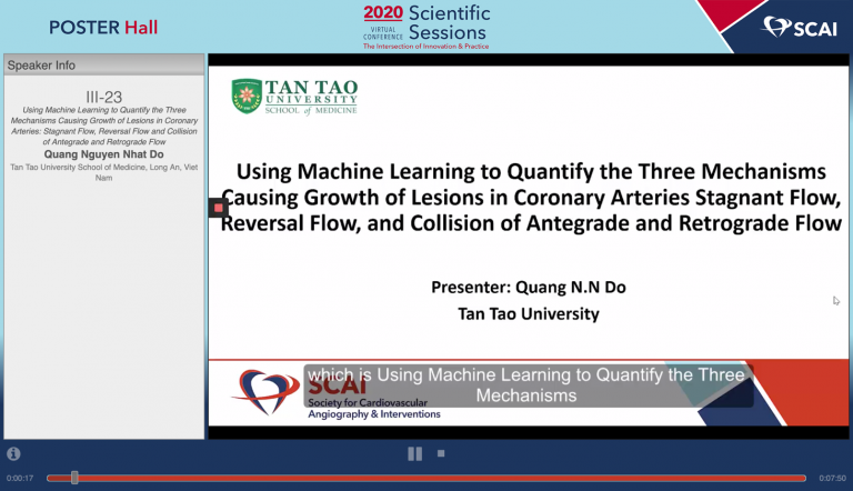 3 New Researches of School of Medicine – Tan Tao University Presented at the Society for Cardiovascular Angiography and Interventions
