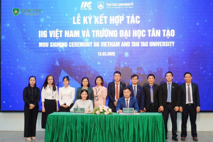 ĐẠI HỌC TÂN TẠO VÀ IIG  VIỆT NAM BẮT TAY CHUẨN HOÁ TRÌNH ĐỘ TIẾNG ANH VÀ TIN HỌC CHUẨN QUỐC TẾ CHO HỌC SINH SINH VIÊN TẠI LONG AN